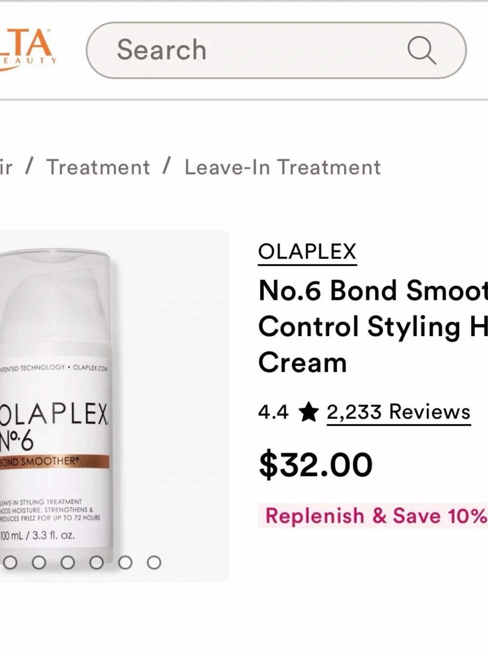 OLAPLEX No.6 Bond Smoother - White & Brown Accents